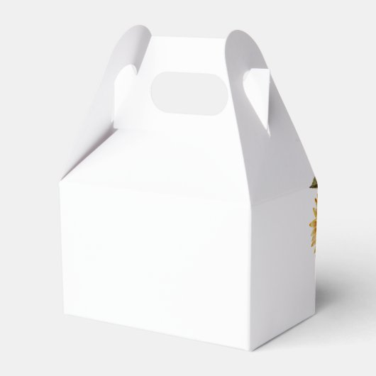 ひまわり夏の赤ちゃんシャワー フェイバーボックス (裏面サイド)