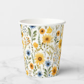 ひまわり夏パーティー紙カップ 紙コップ (裏面)