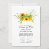 ひまわり夏ブライダルシャワーバイメール 招待状 (正面)