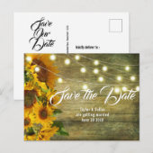 ひまわり夏 |アメリ素朴カーナ日付の保存 ポストカード (正面/裏面)