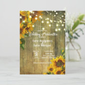 ひまわり夏 |アメリ素朴カーナ 招待状 (スタンド正面)