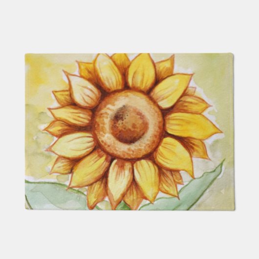 ひまわり夏 ドアマット (正面)