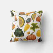 ひまわり夏:ヴィンテージ水彩パターン クッション (裏面)