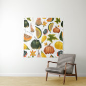 ひまわり夏：ヴィンテージ水彩パターン タペストリー (インサイチュ)