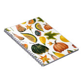 ひまわり夏:ヴィンテージ水彩パターン ノートブック (右側)