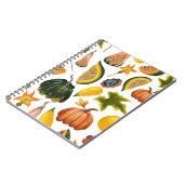 ひまわり夏:ヴィンテージ水彩パターン ノートブック (左側)