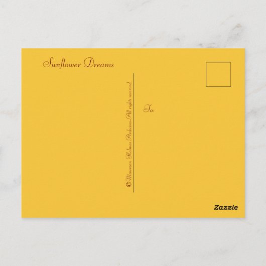 ひまわり夢はがき ポストカード (裏面)