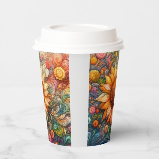 ひまわり夢 紙コップ (左)