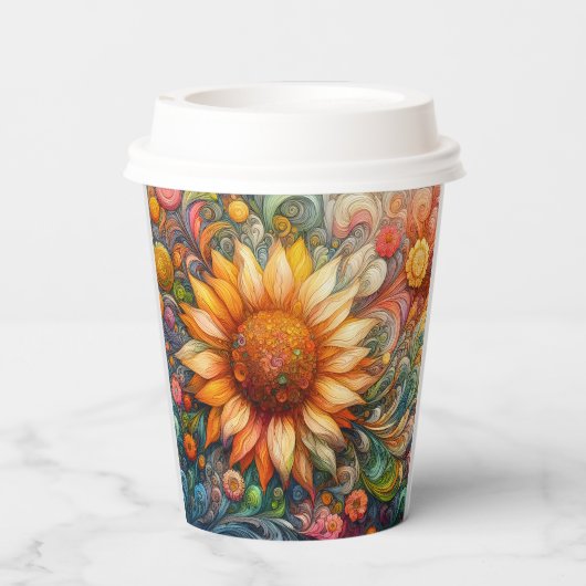 ひまわり夢 紙コップ (裏面)