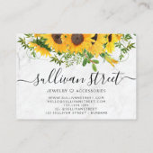 ひまわり大理石ハンドレタリング円 ロイヤリティカード (裏面)