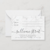 ひまわり大理石小物商品券 ノートカード (裏面)