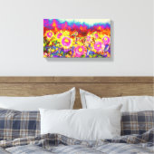 ひまわり太陽の畑 キャンバスプリント (インサイチュ (寝室))