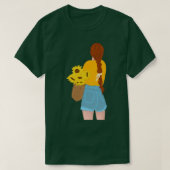 ひまわり女の子 Tシャツ (デザイン正面)