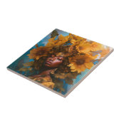 ひまわり女神ファンタジーアート タイル (側面)