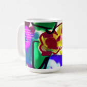 ひまわり好きで生きる コーヒーマグカップ (正面左)