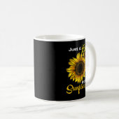 ひまわり好きな女の子 コーヒーマグカップ (正面右)