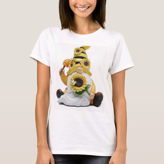 ひまわり好きの小人Tシャツ（女性用） Tシャツ (正面)