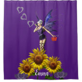 ひまわり妖精シャワーカーテン シャワーカーテン (正面)