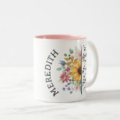 ひまわり妻ママボスツートーンマグ ツートーンマグカップ (正面右)