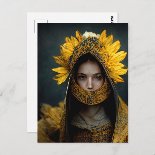 ひまわり娘 ポストカード (正面/裏面)