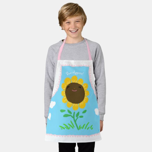 ひまわり子のエプロン エプロン (着用した状態)