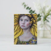 ひまわり子はがき ポストカード (スタンド正面)