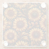 ひまわり季節 ガラスコースター (裏面)