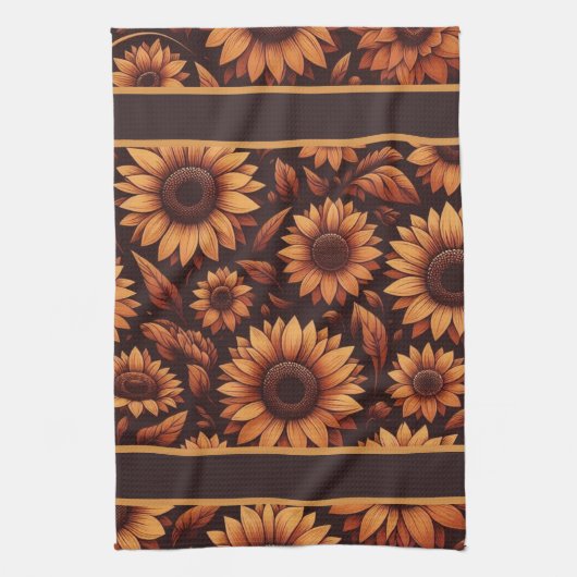 ひまわり季節 キッチンタオル (縦)