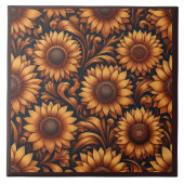 ひまわり季節 タイル (正面)