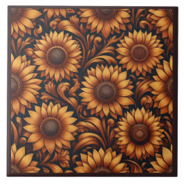 ひまわり季節 タイル