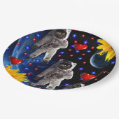 ひまわり宇宙飛行士紙プレート ペーパープレート (アングル)