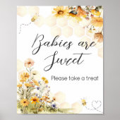 ひまわり小さなハチミツベビーは甘い ポスター (正面)