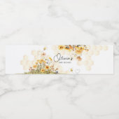 ひまわり小さな蜂蜜ベビーシャワー ペットボトルラベル (シングルラベル)