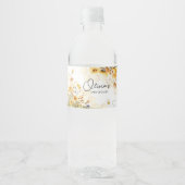 ひまわり小さな蜂蜜ベビーシャワー ペットボトルラベル (正面)