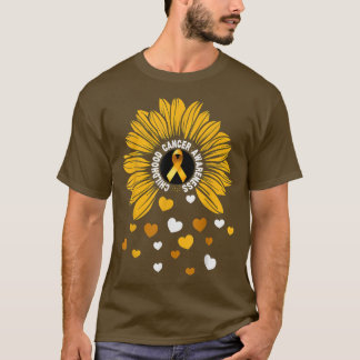 ひまわり小児がん認識度リボン3534 Tシャツ