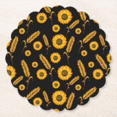 ひまわり小麦 ペーパーコースター (正面)