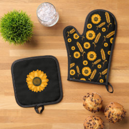 ひまわり小麦 鍋つかみ&鍋敷きセット