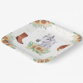 ひまわり少年の馬の誕生日パーティー ペーパープレート (傾斜あり)