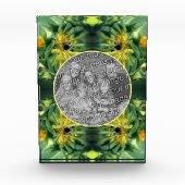 ひまわり展開あなた自身を作成 フォトブロック (正面)