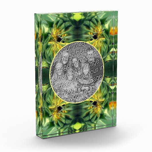 ひまわり展開あなた自身を作成 フォトブロック (左)