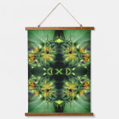 ひまわり展開抽象芸術 吊り下げ型タペストリー (正面)
