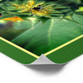 ひまわり展開鏡抽象芸術 ポスター (角)