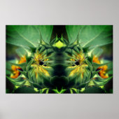 ひまわり展開鏡抽象芸術 ポスター (正面)