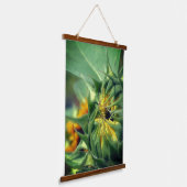 ひまわり展開 吊り下げ型タペストリー (傾斜あり)