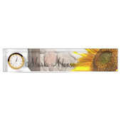 ひまわり岩机用ネームプレート デスクネームプレート (正面)