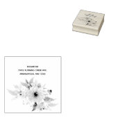 ひまわり差出人住所ゴム印 ラバースタンプ (押印)