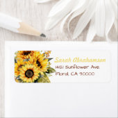 ひまわり差出人住所ラベル ラベル (インサイチュ)