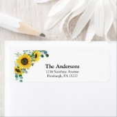 ひまわり差出人住所ラベル ラベル (インサイチュ)