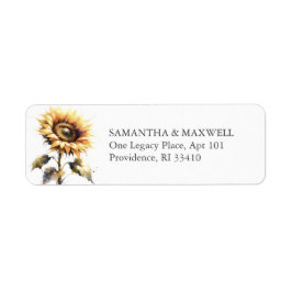 ひまわり差出人住所 ラベル