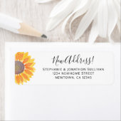 ひまわり差出人住所 ラベル (インサイチュ)